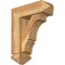 Ekena Millwork Balboa Arts and Crafts Rough Sawn Bracket w/ Offset Brace, Western Red Cedar, 6"W x 16"D x 20"H BKT0604X16X20BOA03RWR - alternate 1